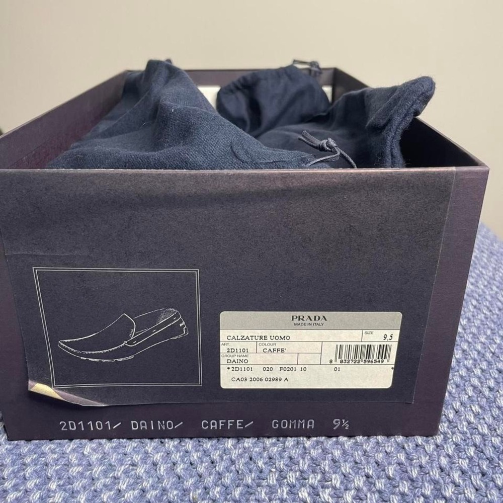 Prada brown leather loafers. Size 9.5 #luxury #loafers - Picture 7 of 7